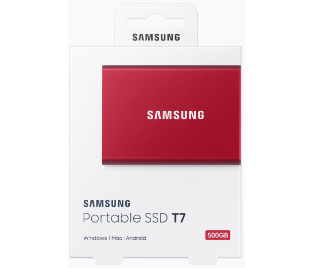 Samsung Portable SSD T7 500GB USB 3.2 Gen. 2 Czerwony - 562885 - zdjęcie 9